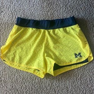 UofM running shorts